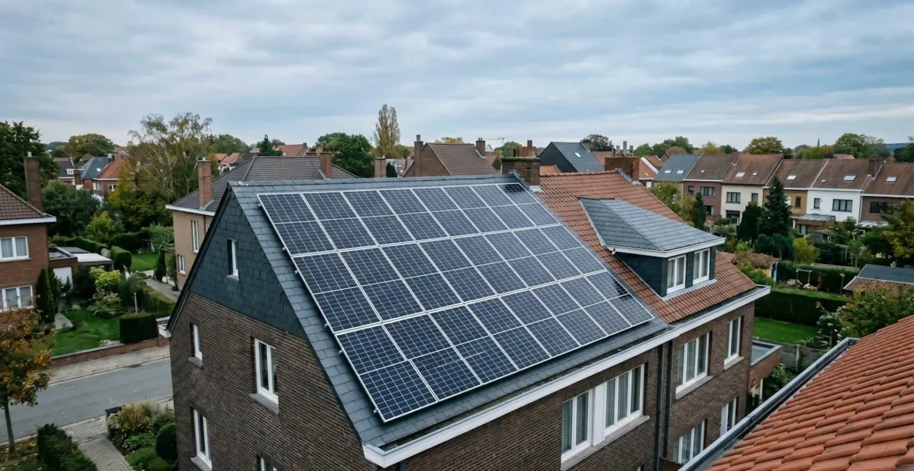 Production d'électricité verte avec panneaux photovoltaïques en Belgique