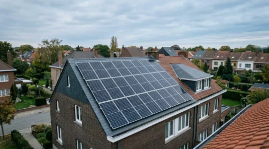 Production d'électricité verte avec panneaux photovoltaïques en Belgique
