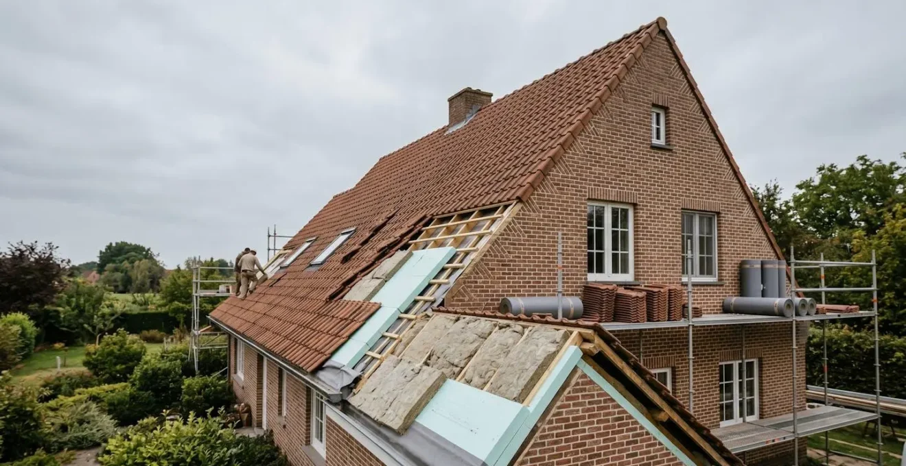 Rénovation énergétique d'une habitation belge pour améliorer le certificat PEB